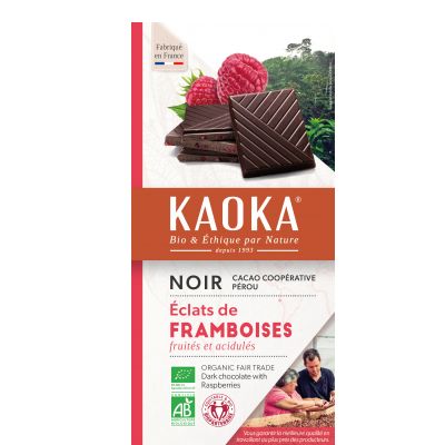 Kaoka Noir Framboises 100g De Non Ue