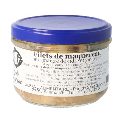 Filets Maquereaux Vinaigre Cidre** 200g