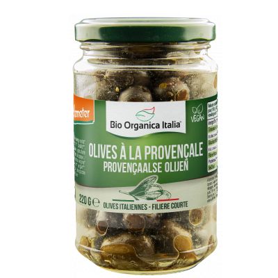 Olives Noires Entieres Provencale 220 G