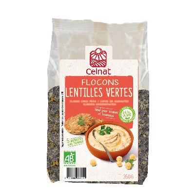 Flocons Lentilles Vertes 350 G De France