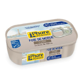 Foie De Morue** Fume Au Bois De Hetre 121 G