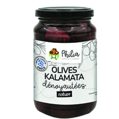 Olives Noires Kalamata Denoyautees 190 G