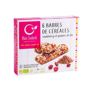 Barres Cranberry Et Graines De Lin X6